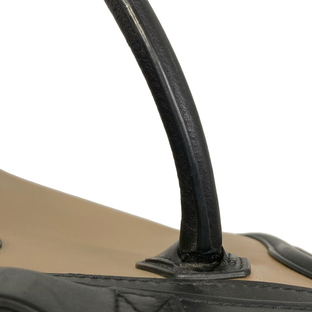 Celine Luggage Mini Shopper Handbag 165213PSJ.02BG Beige Black Navy Leather - Picture 11 of 15